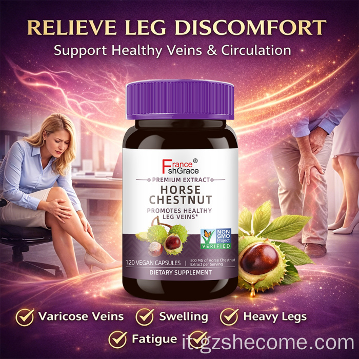 Shecome Estratto di Ippocastano Escine Capsule concentrate